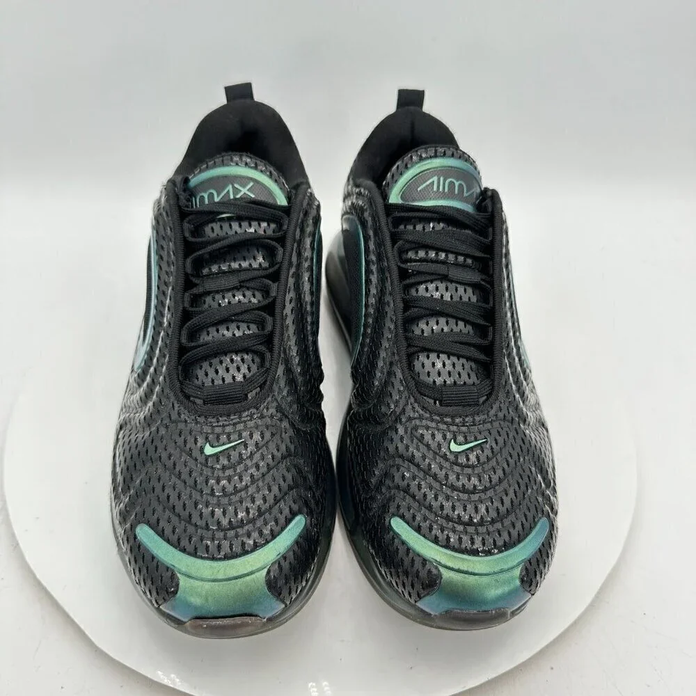 Nike Air Max 720 Throwback Future Youth Size 7Y Women 8.5 AQ3196-003 Black Shoes